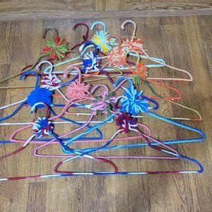 12 yarn covered wire hangers